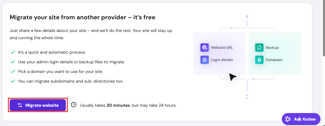 Hostinger迁移网站