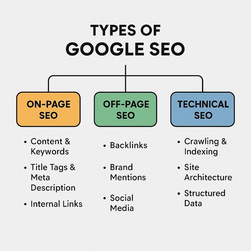 谷歌SEO的类型